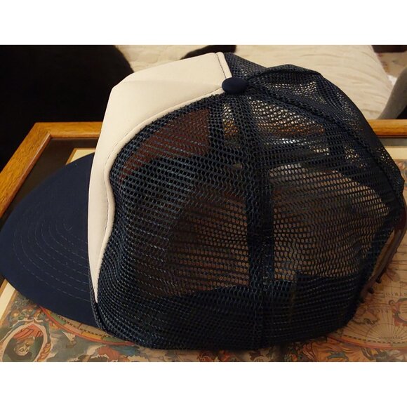 Vintage San Francisco Cable Car Graphic Trucker Hat Navy/White Adjustable Snapba - Picture 3 of 6